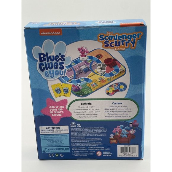 Blue's Clues & You Jeu Scavenger Scurry Game Nickelodeon Board Game Brand New - Picture 2 of 2